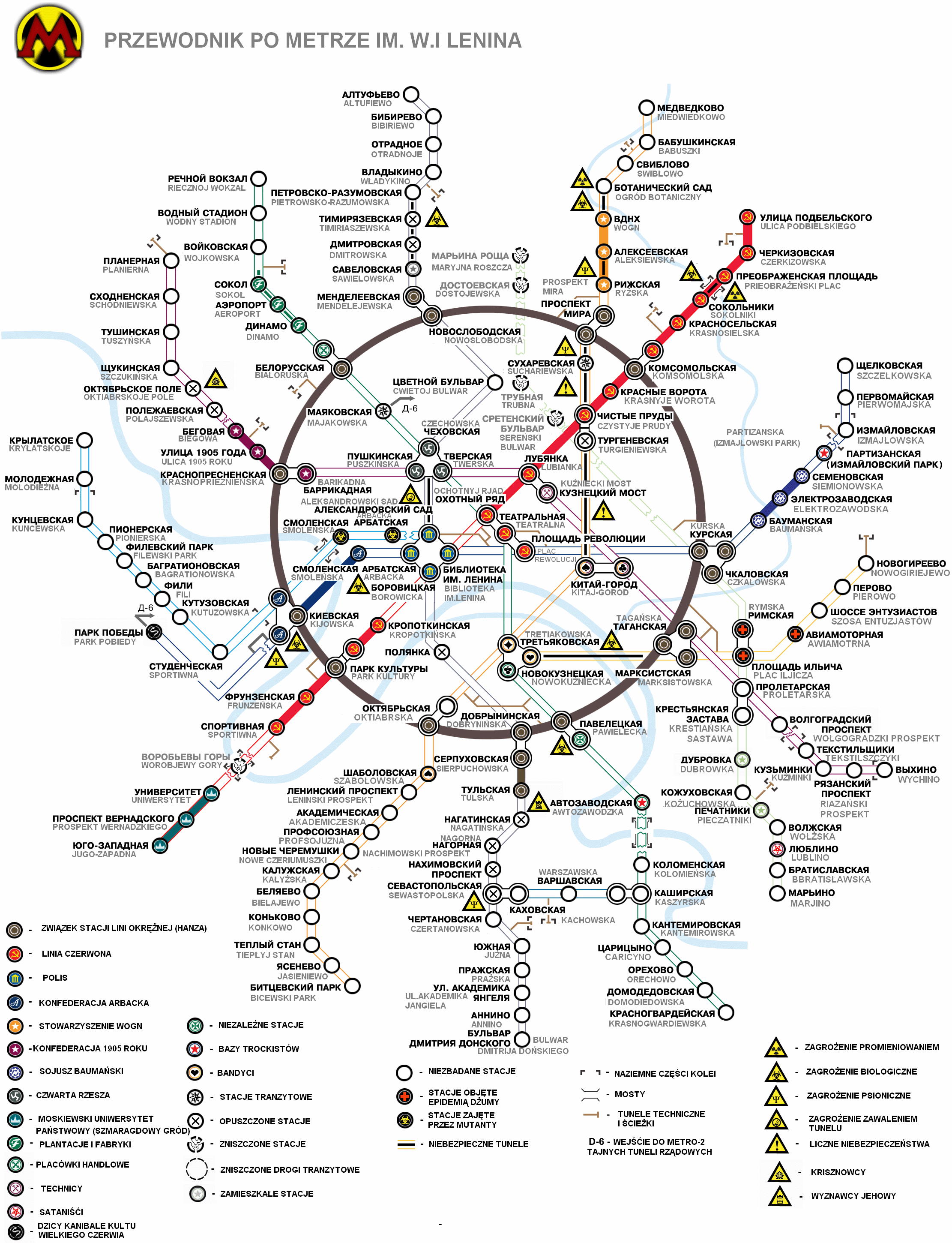 Znalezione obrazy dla zapytania metro 2033 mapa