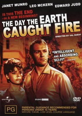 Plakat z film 'Dzień w którym zapłonęła Ziemia'