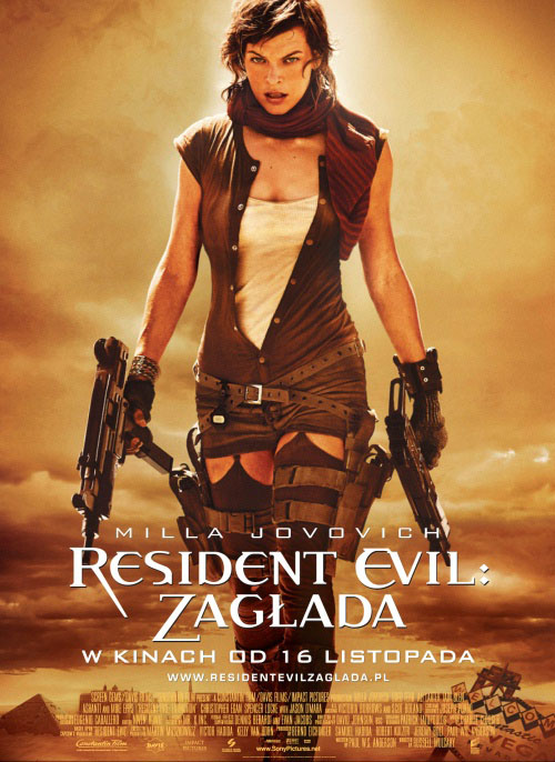 Plakat z filmu Resident Evil Zagłada