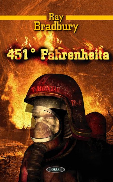 Okładka książki '451 stopni Fahrenheita'