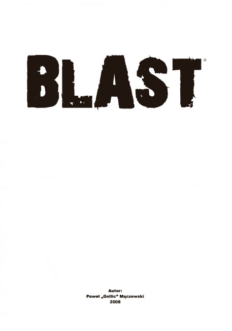 Okładka komiksu 'Blast'