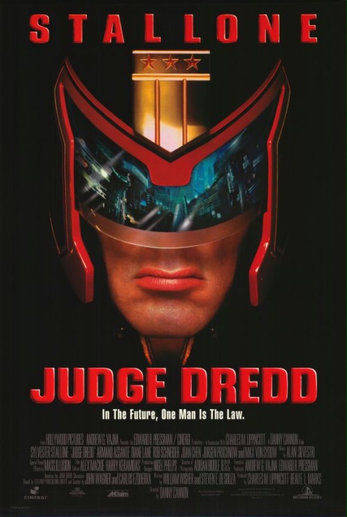 Plakat z filmu 'Sędzia Dredd'