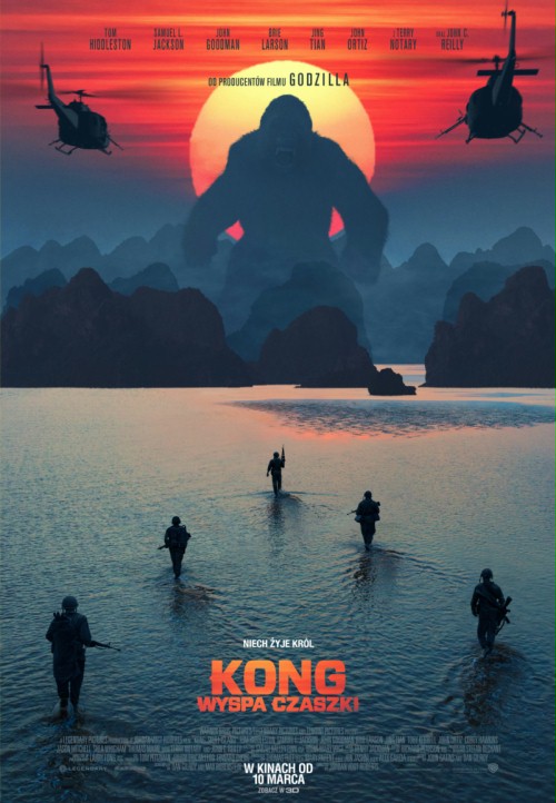 Plakat z filmu 'Kong: Wyspa Czaszki'