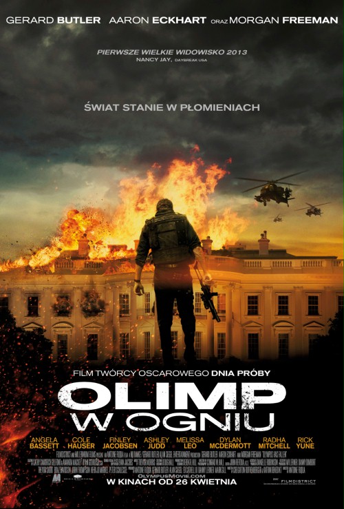 Plakat z filmu 'Olimp w ogniu'