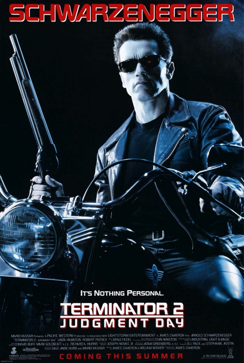Plakat z filmu 'Terminator 2: Dzień Sądu'