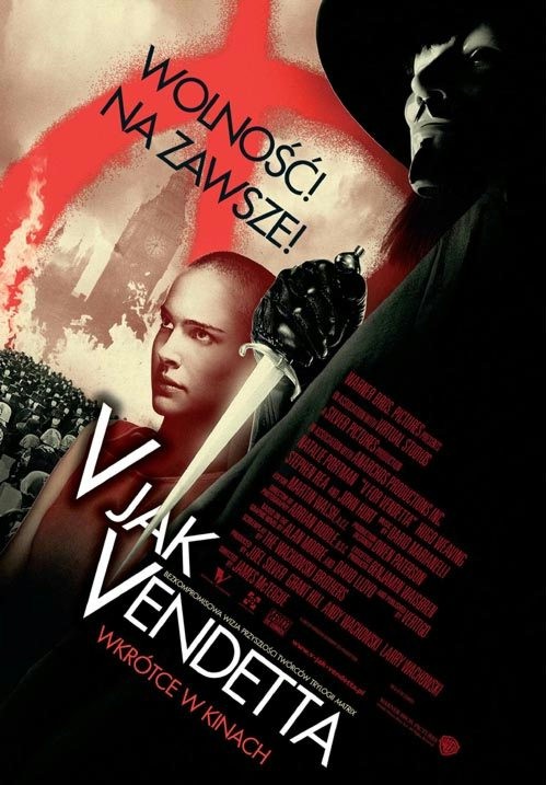 Plakat z filmu 'V jak vendetta'
